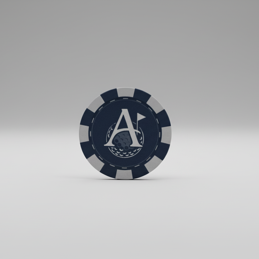 Poker chip ball marker