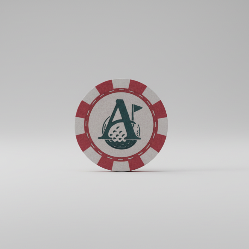 Poker chip ball marker