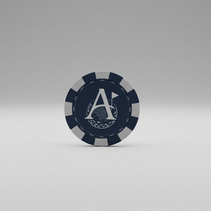 Poker chip ball marker